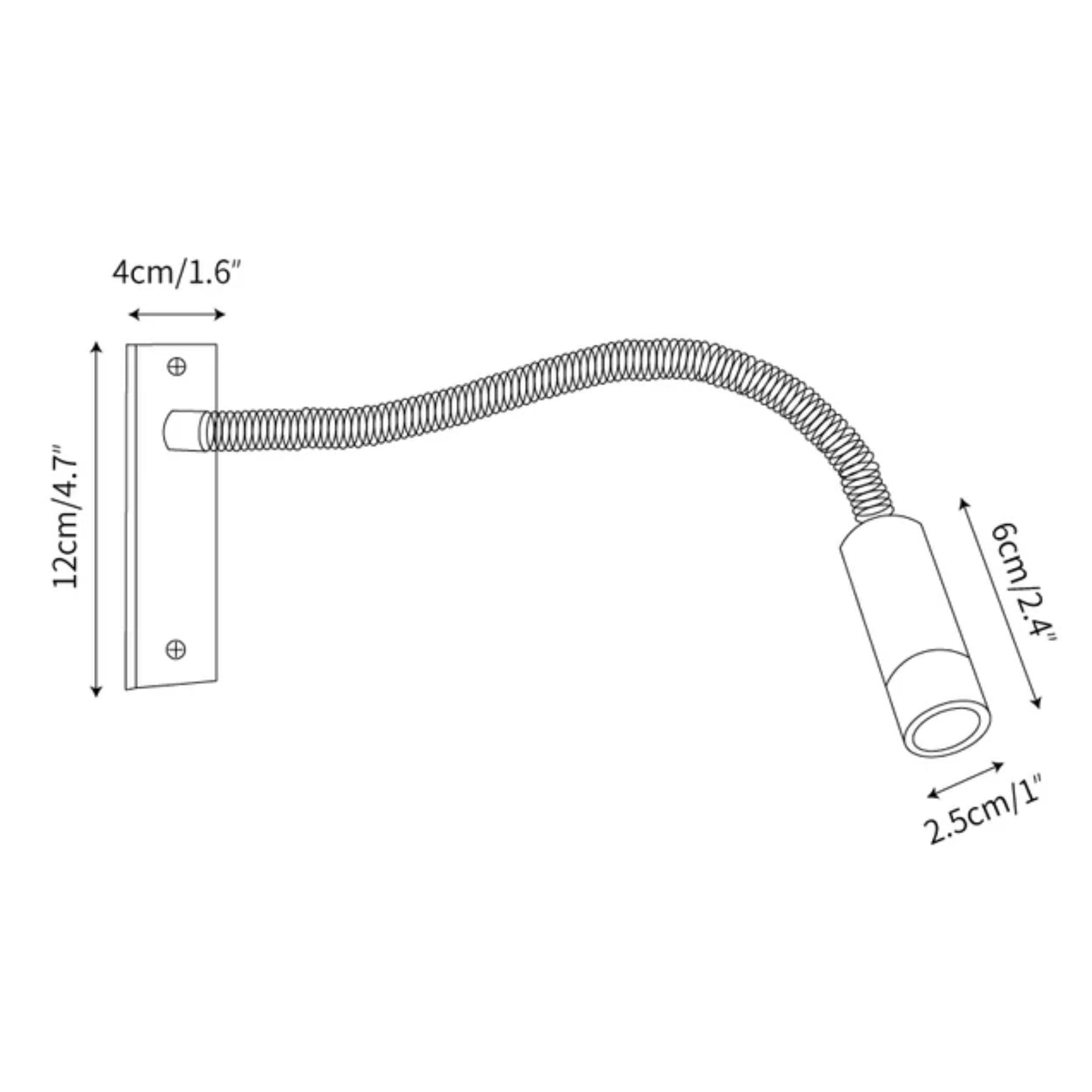 Elezor Flexible Gooseneck Wall Light