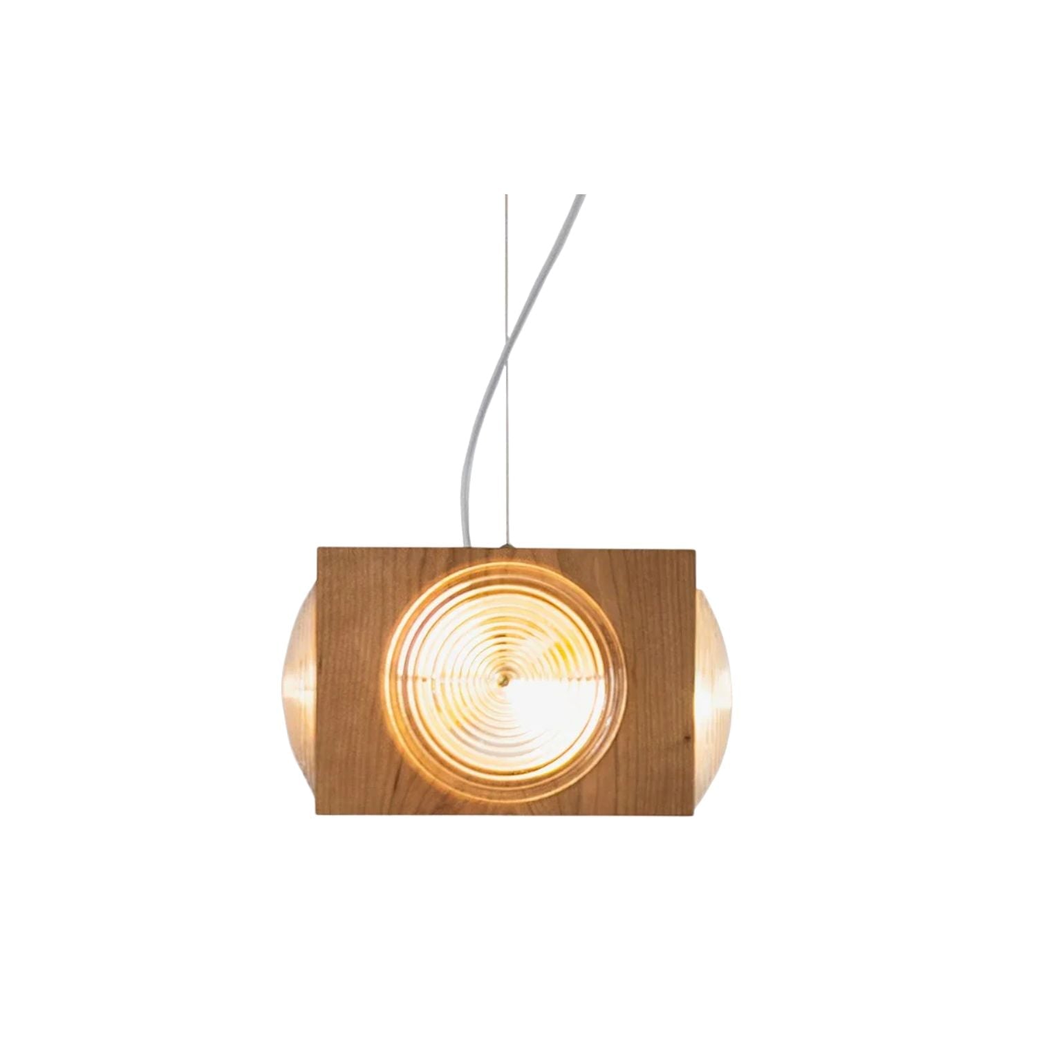 Wooden Vintage Camera Pendant Light