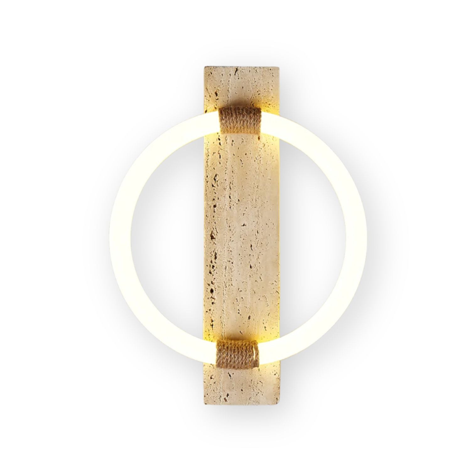 Nys Ring Design Natural Stone Wall Light