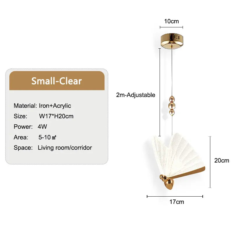 Loeza Butterfly-Shaped Pendant Light