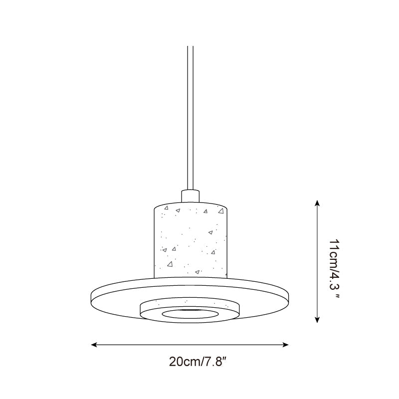 Klentezo Travertine Pendant Light