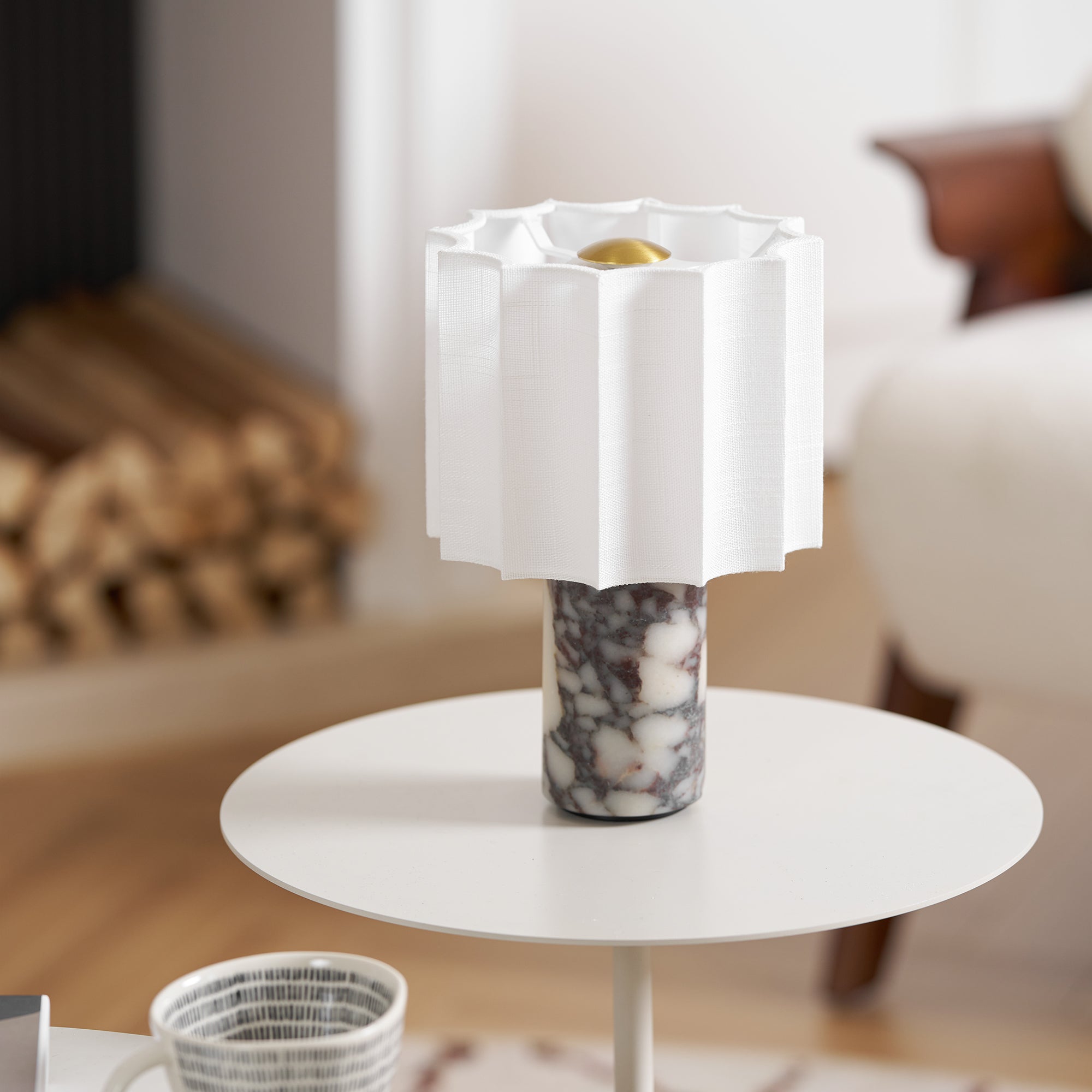 Orvinna Marble Table Lamp