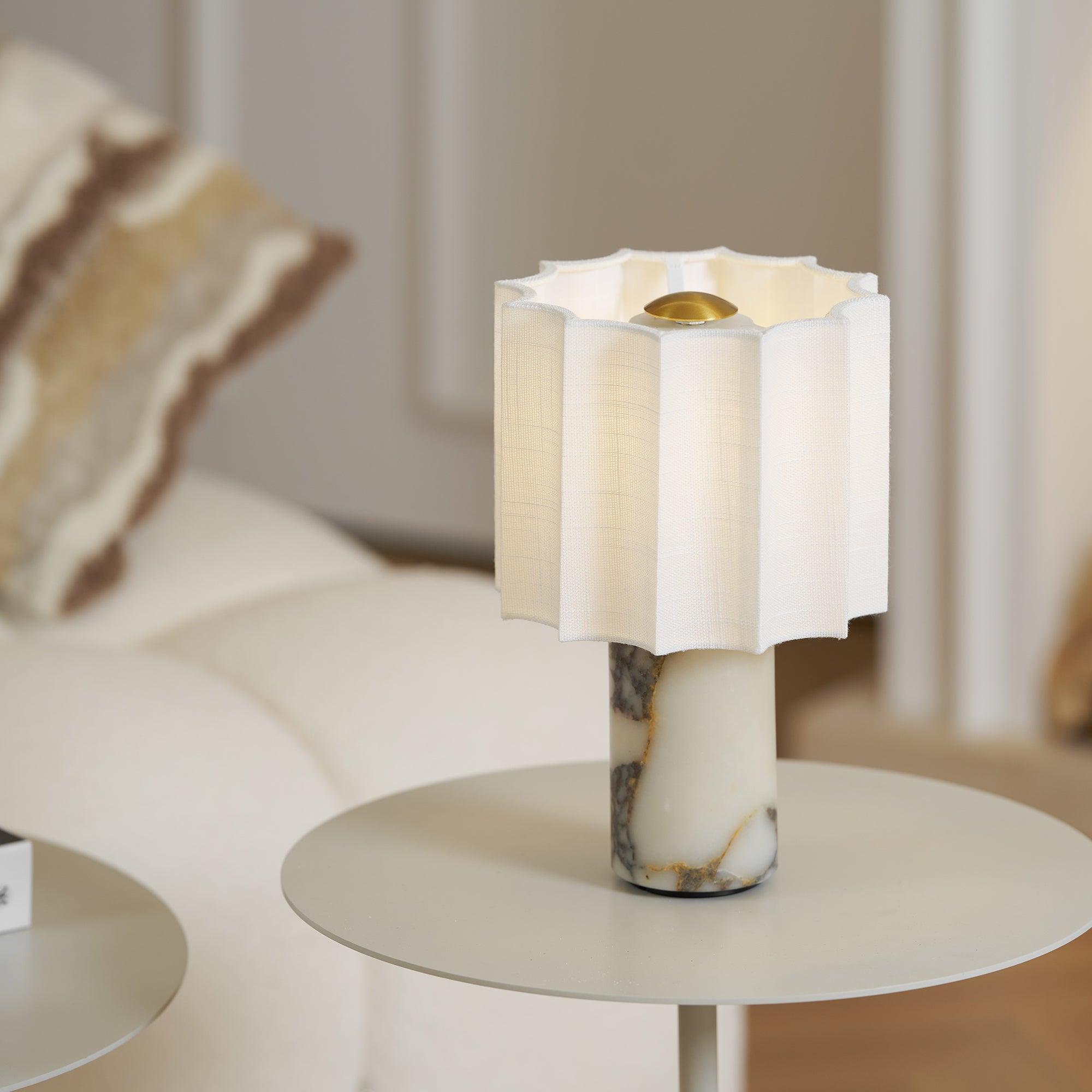Orvinna Marble Table Lamp