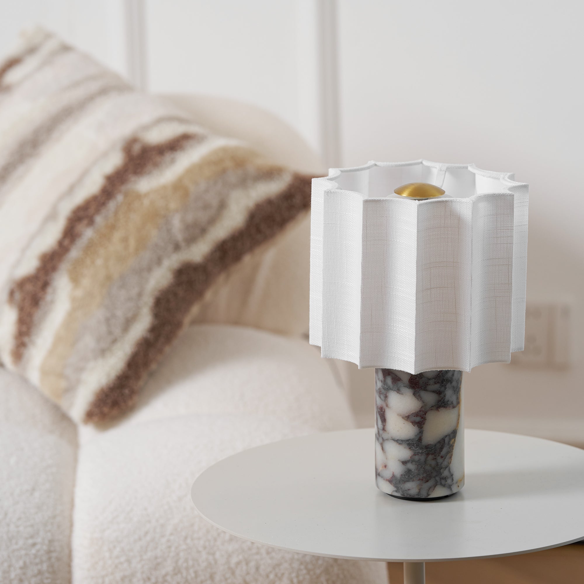 Orvinna Marble Table Lamp