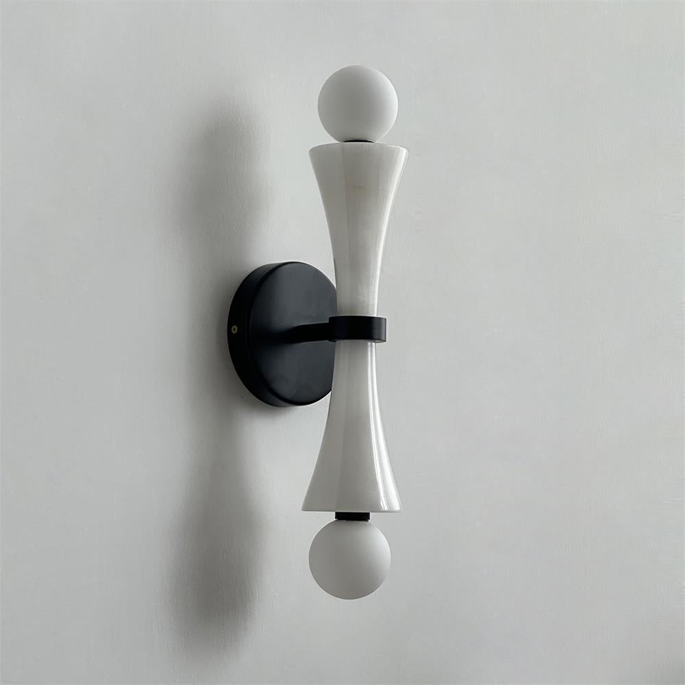 Keyta Natural Stone Wall Light