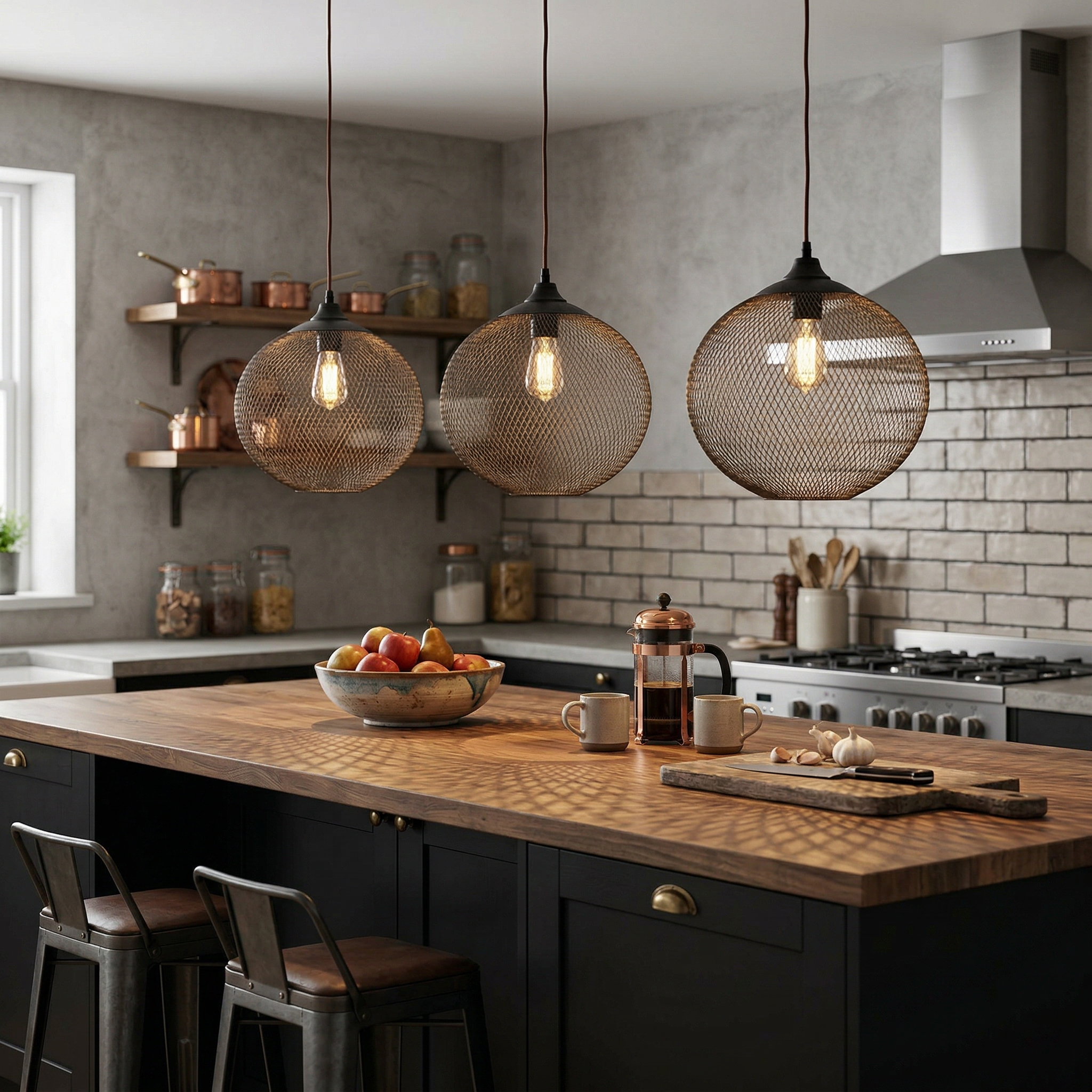 Lonester Mesh Pendant Light