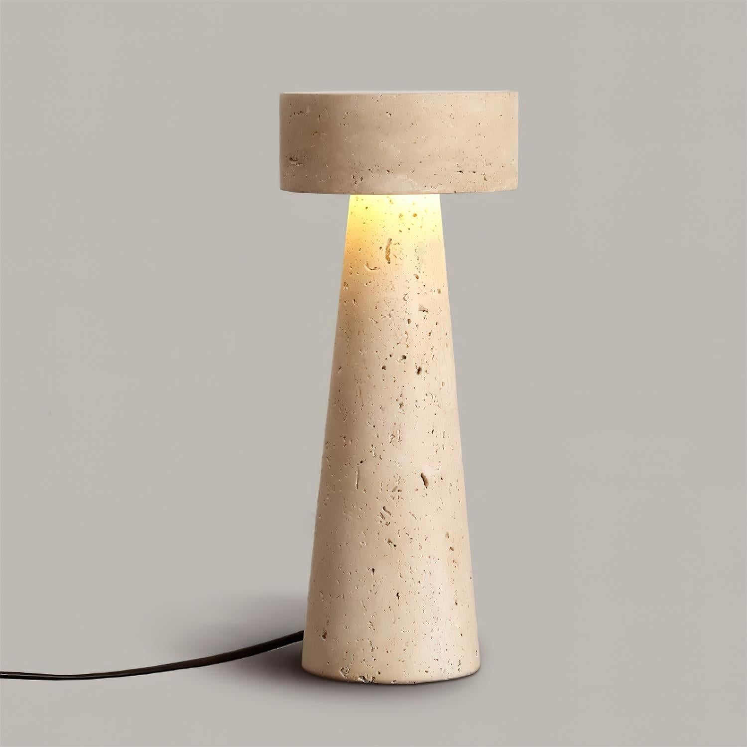 Flyzon Travertine Table Lamp