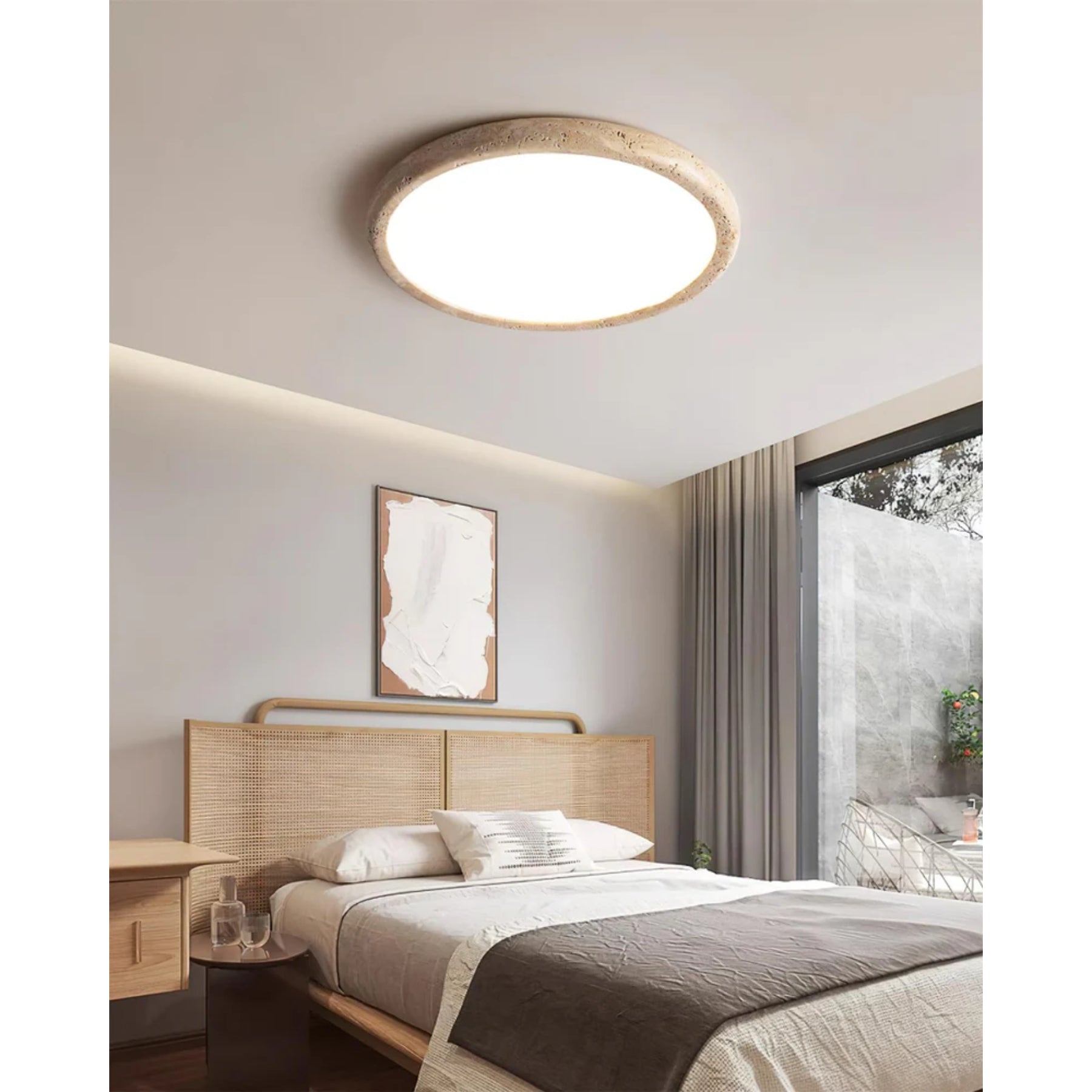 Elbato Travertine Ceiling Light
