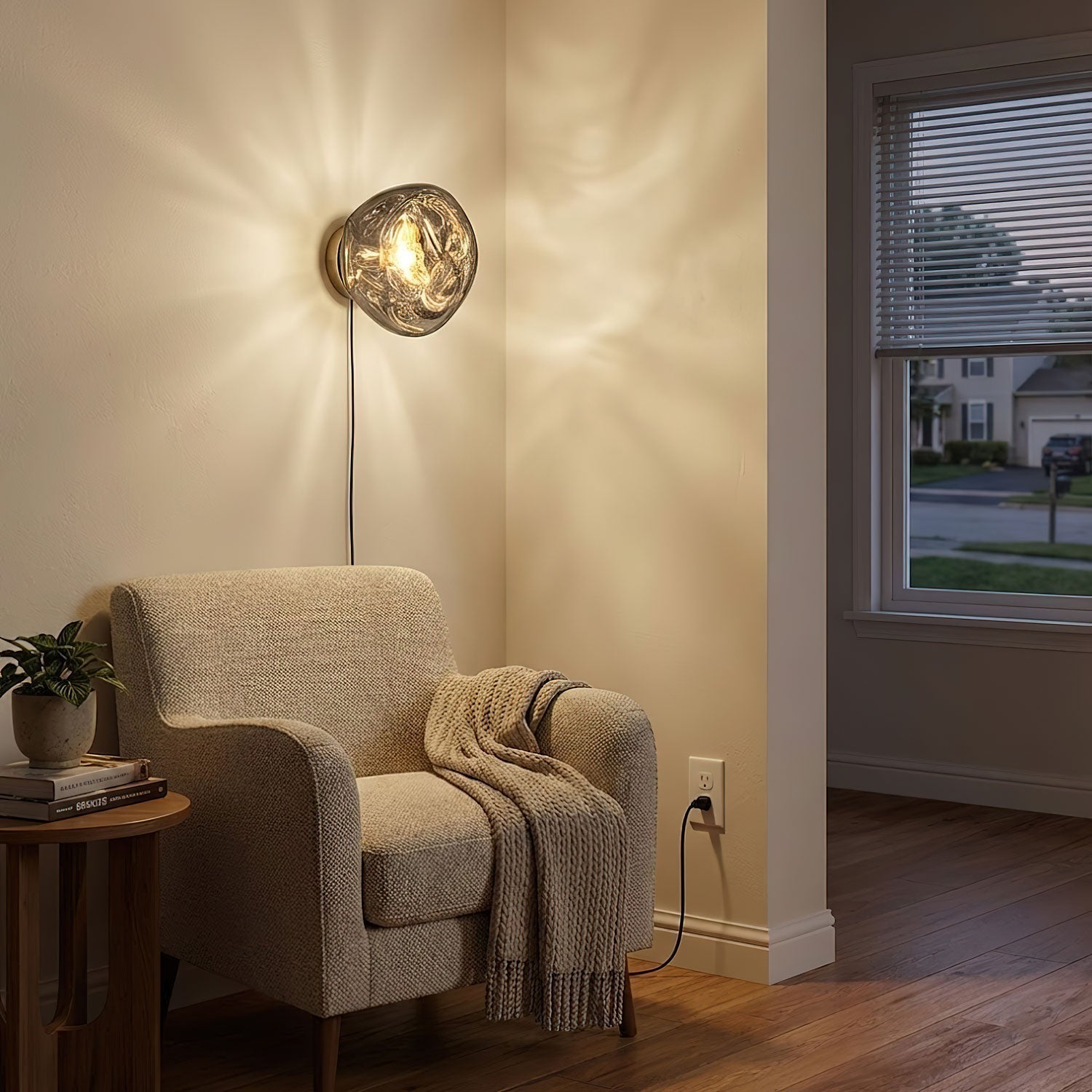 Syrlion Orb Wall Light With Plug