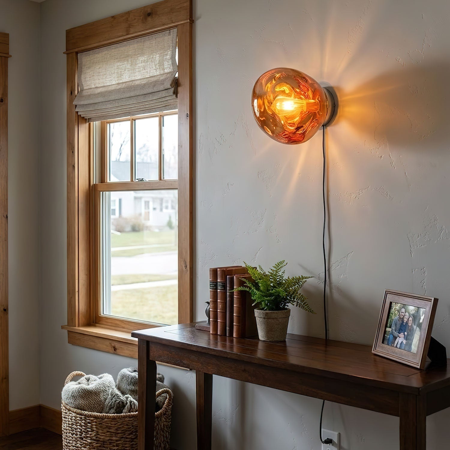 Syrlion Orb Wall Light With Plug