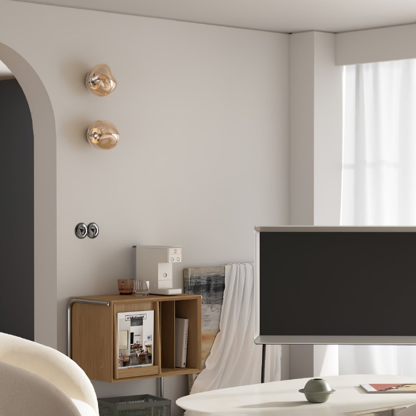 Syrlion Orb Wall Light With Plug