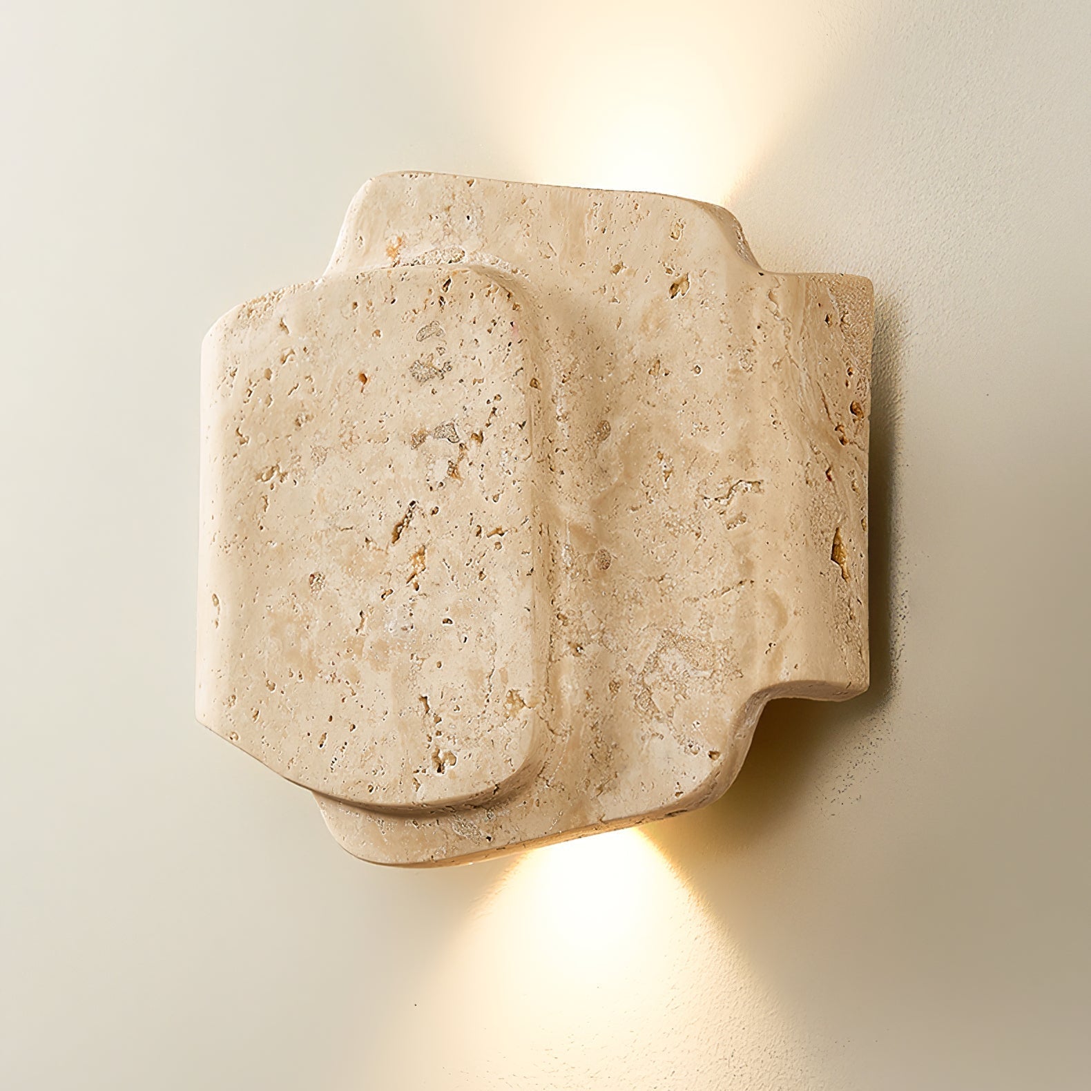Bova Overlap Natural Stone Wall Light