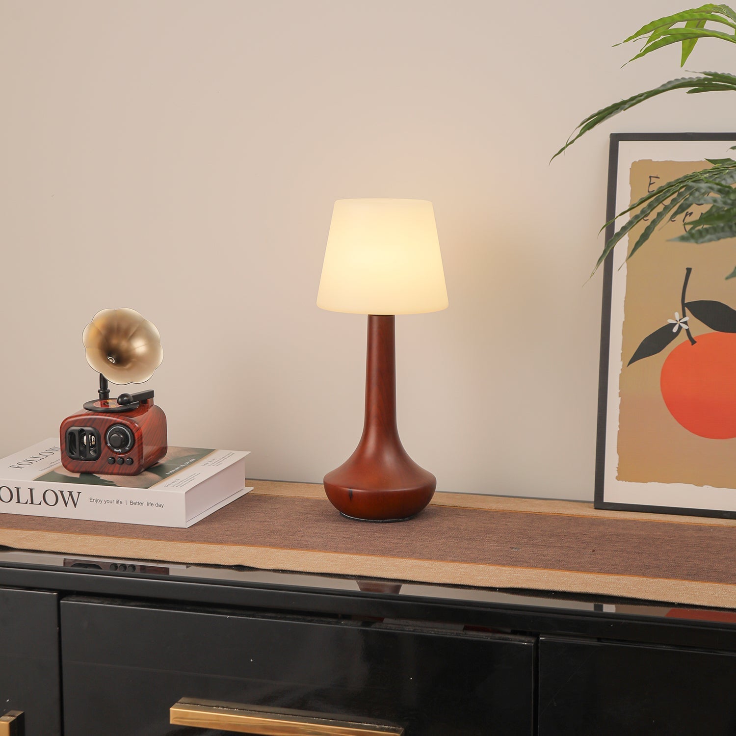 Lentazo Wooden Table Lamp