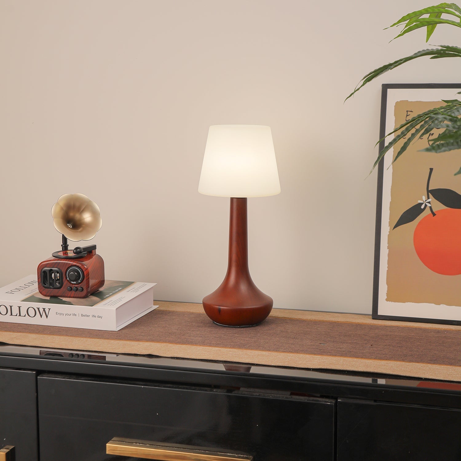 Lentazo Wooden Table Lamp