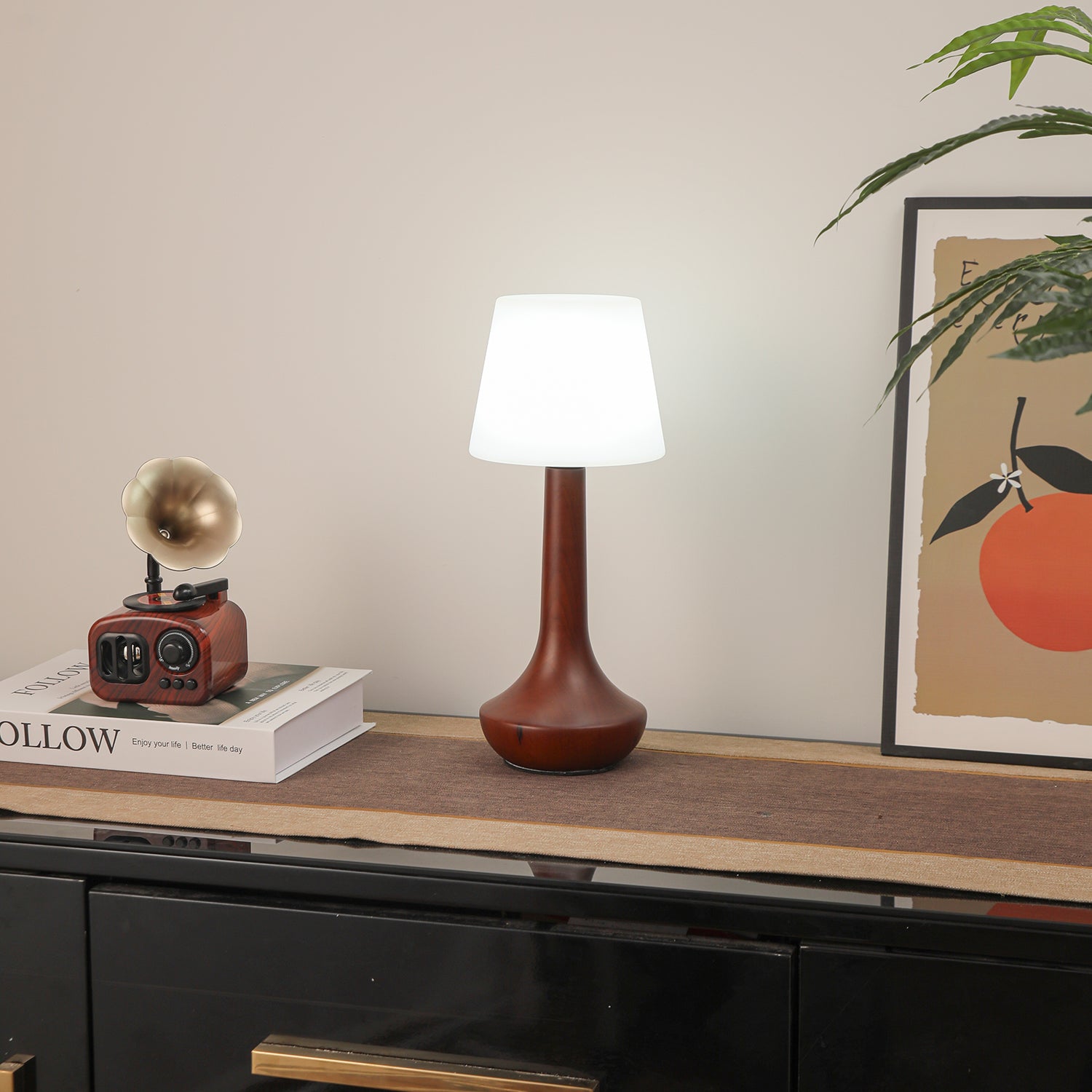 Lentazo Wooden Table Lamp