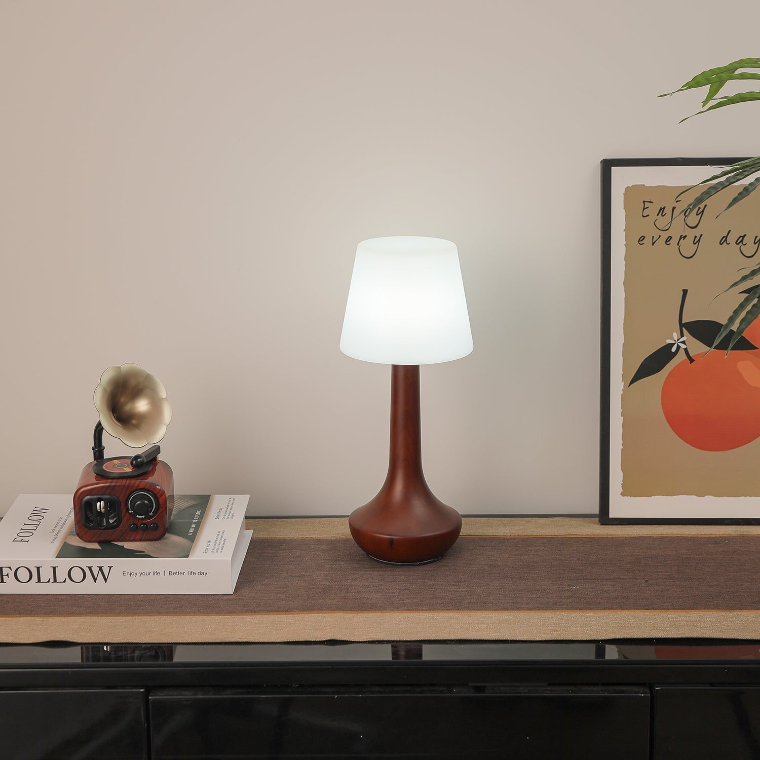 Lentazo Wooden Table Lamp