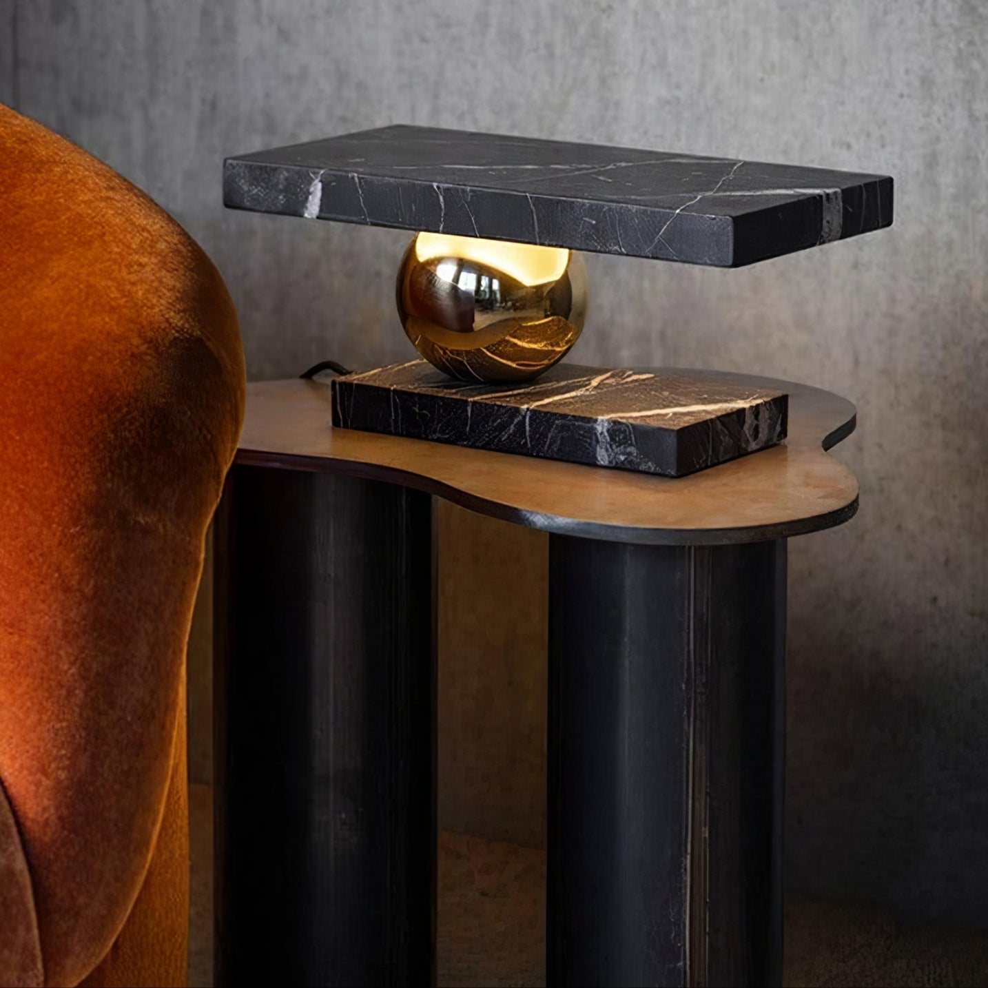 Ballsone Marble Table Lamp