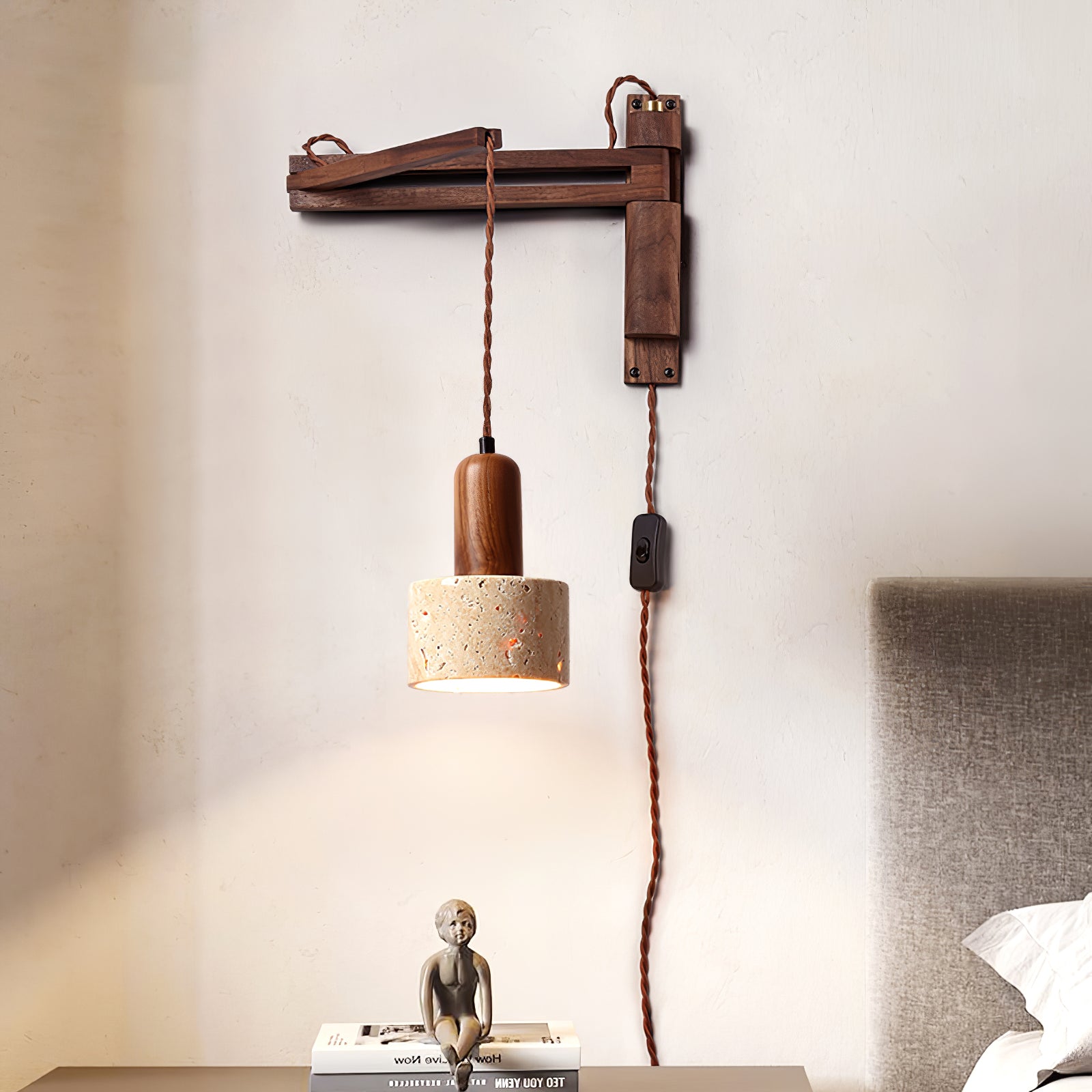 Melinoge Travertine Wall Light