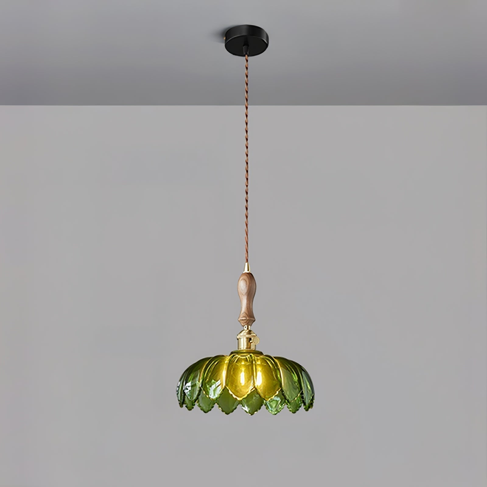Fandero Flower Wood Design Pendant Light