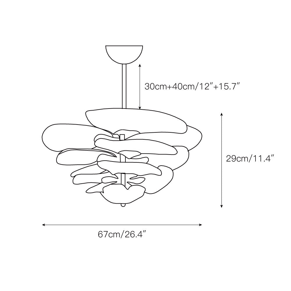 Paxinra Layered Chandelier