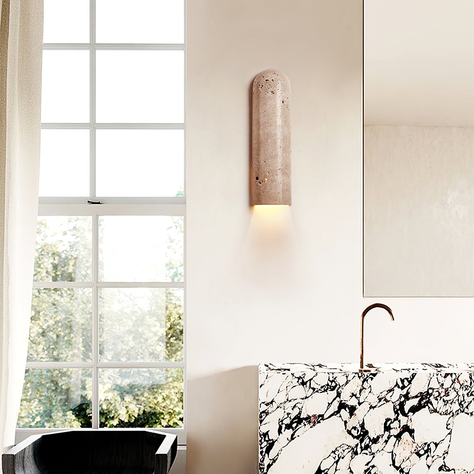 Liozane Travertine Wall Light
