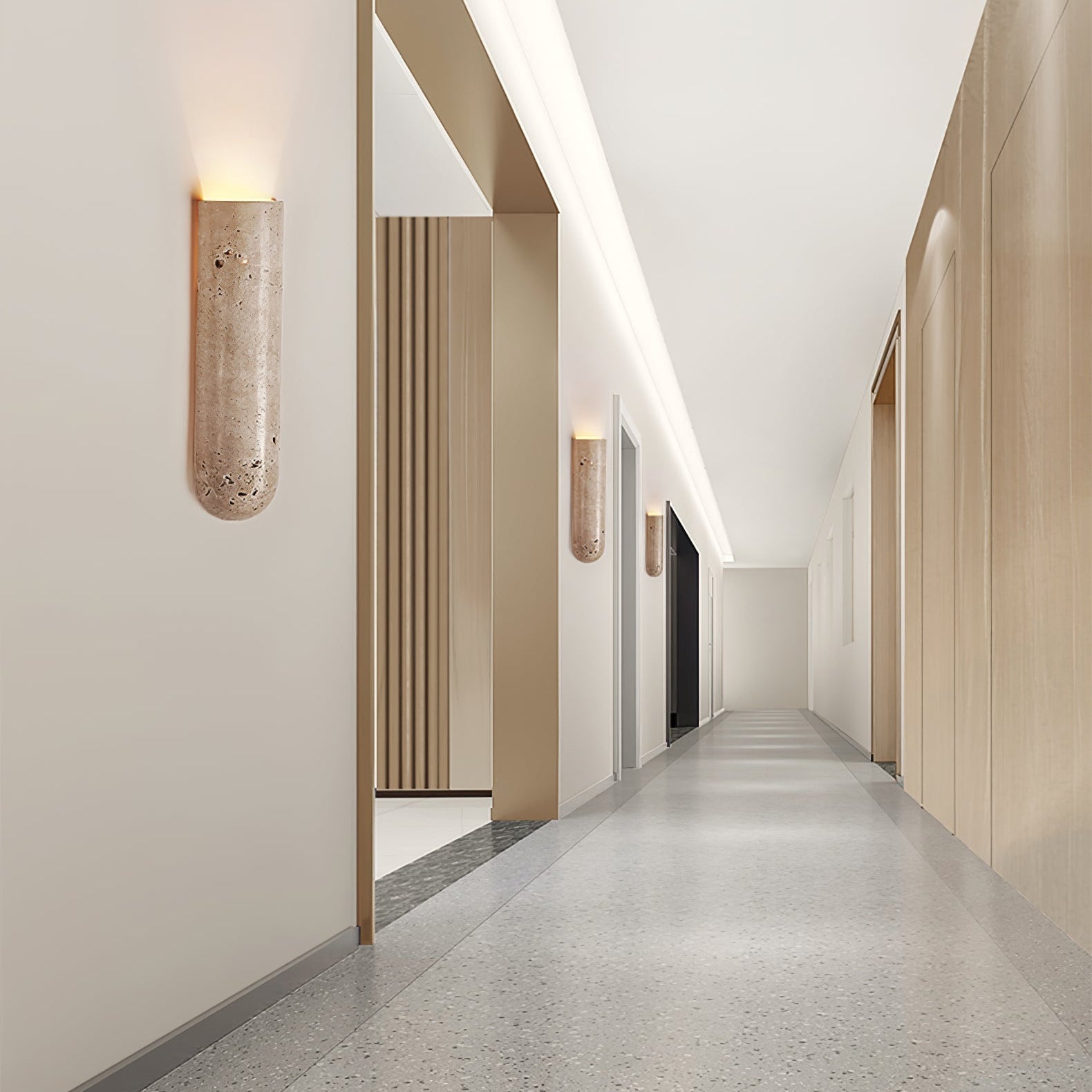Liozane Travertine Wall Light
