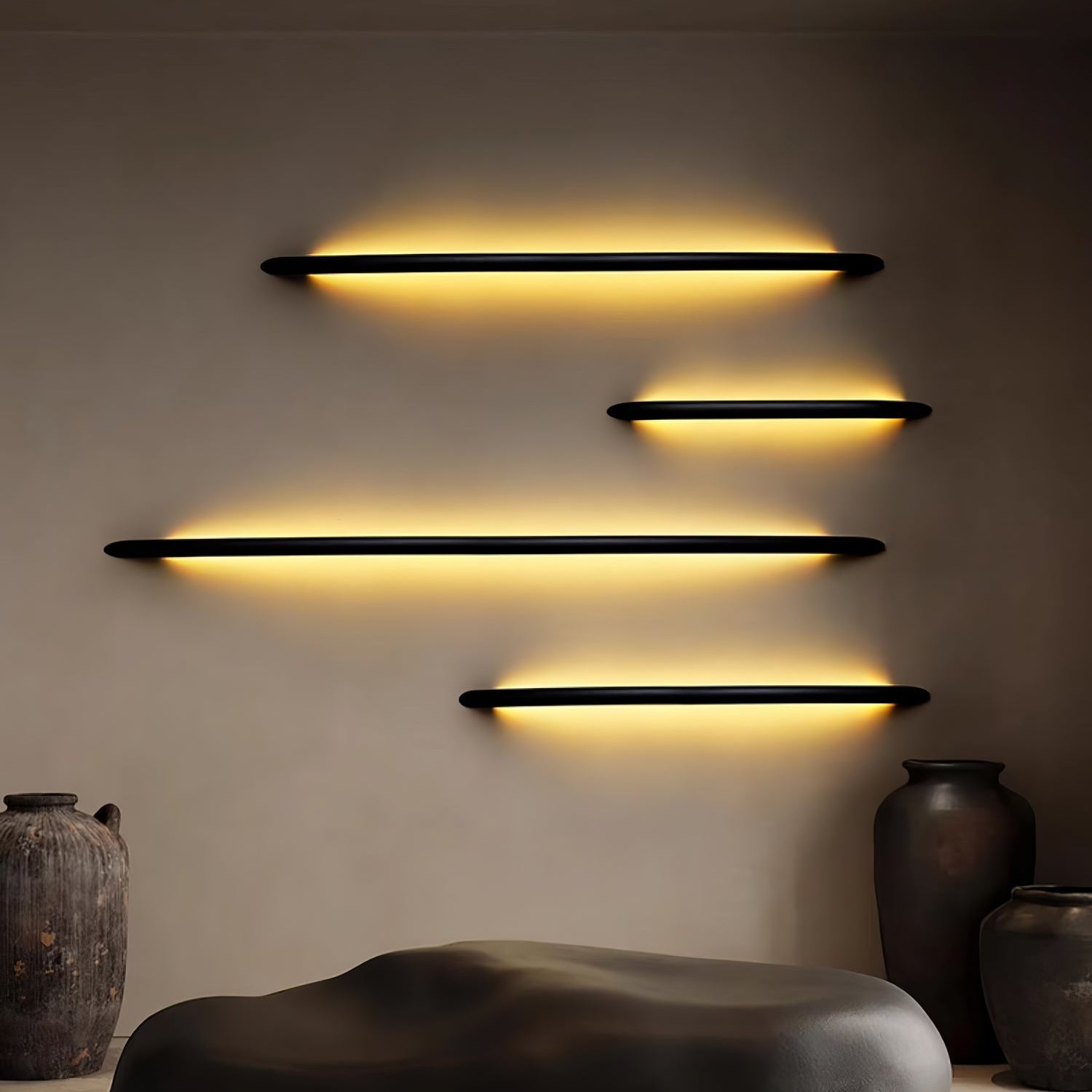Lonema Curved Wooden Wall Light