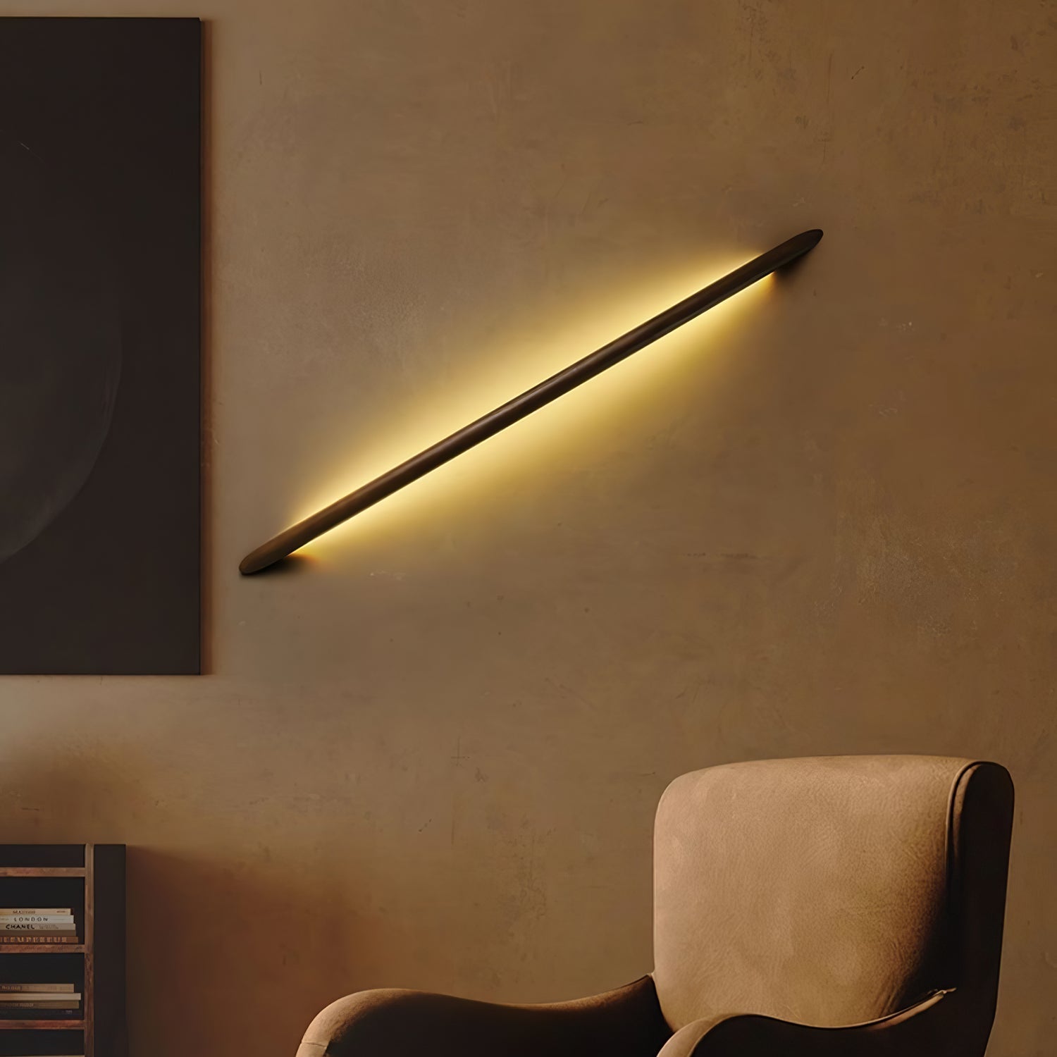 Lonema Curved Wooden Wall Light