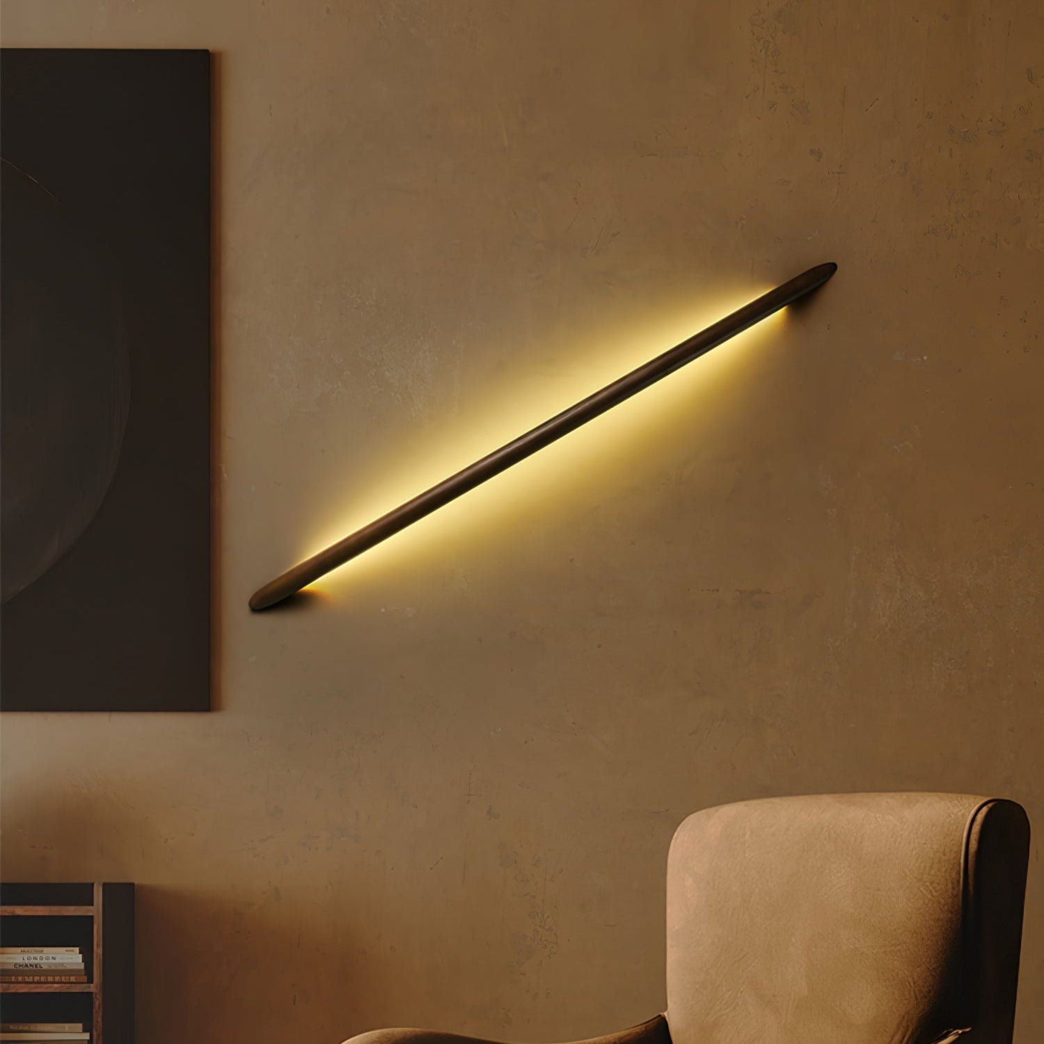 Lonema Curved Wooden Wall Light