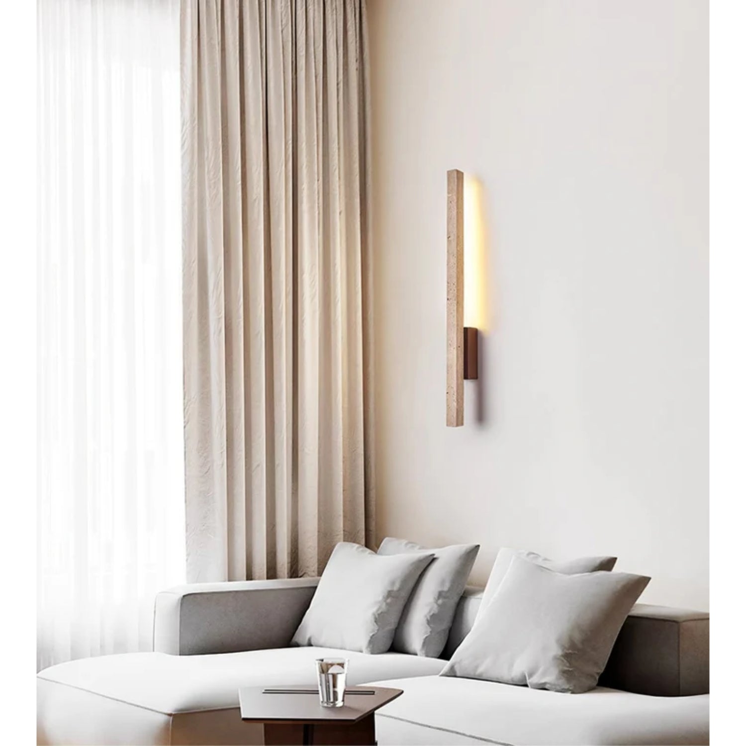 Melicon Natural Stone Wall Light