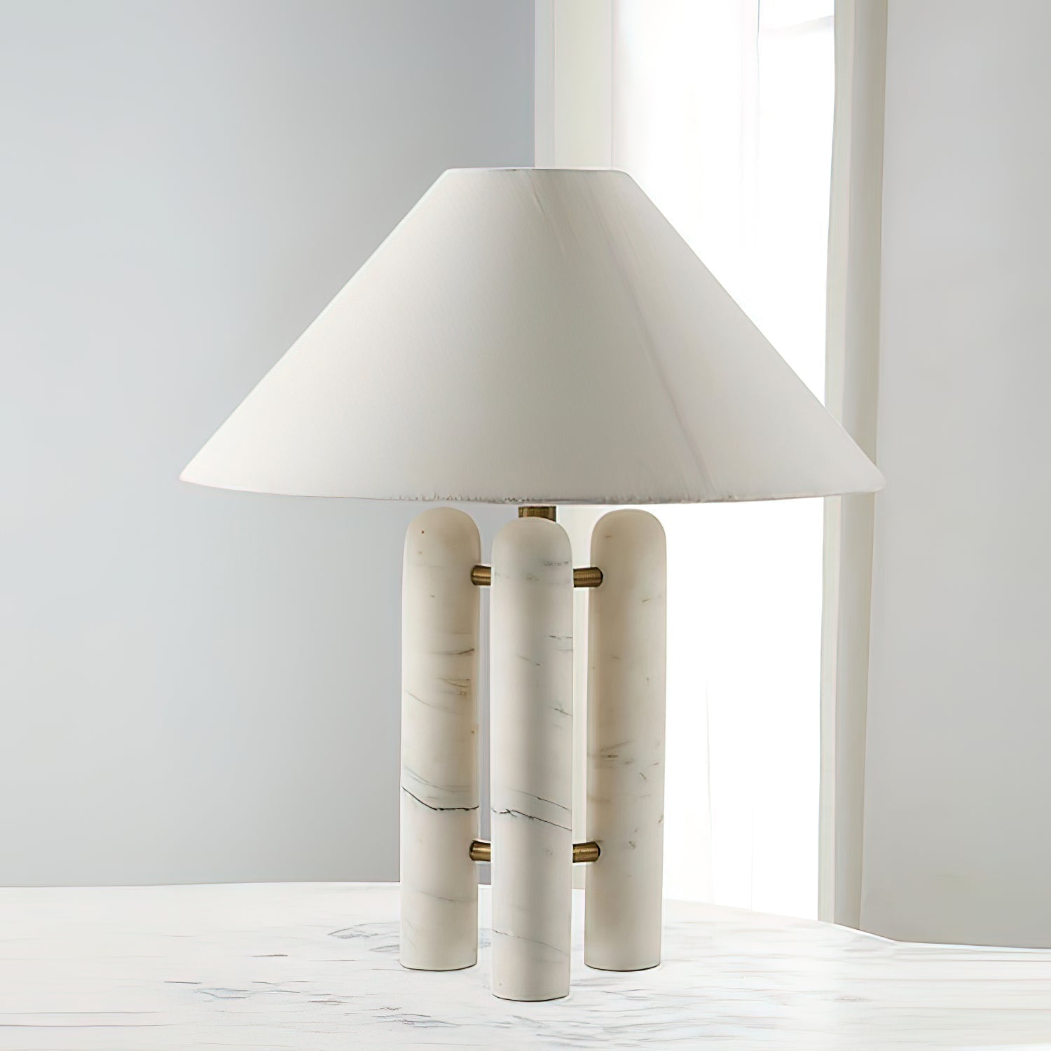 Tripod Marble Table Lamp