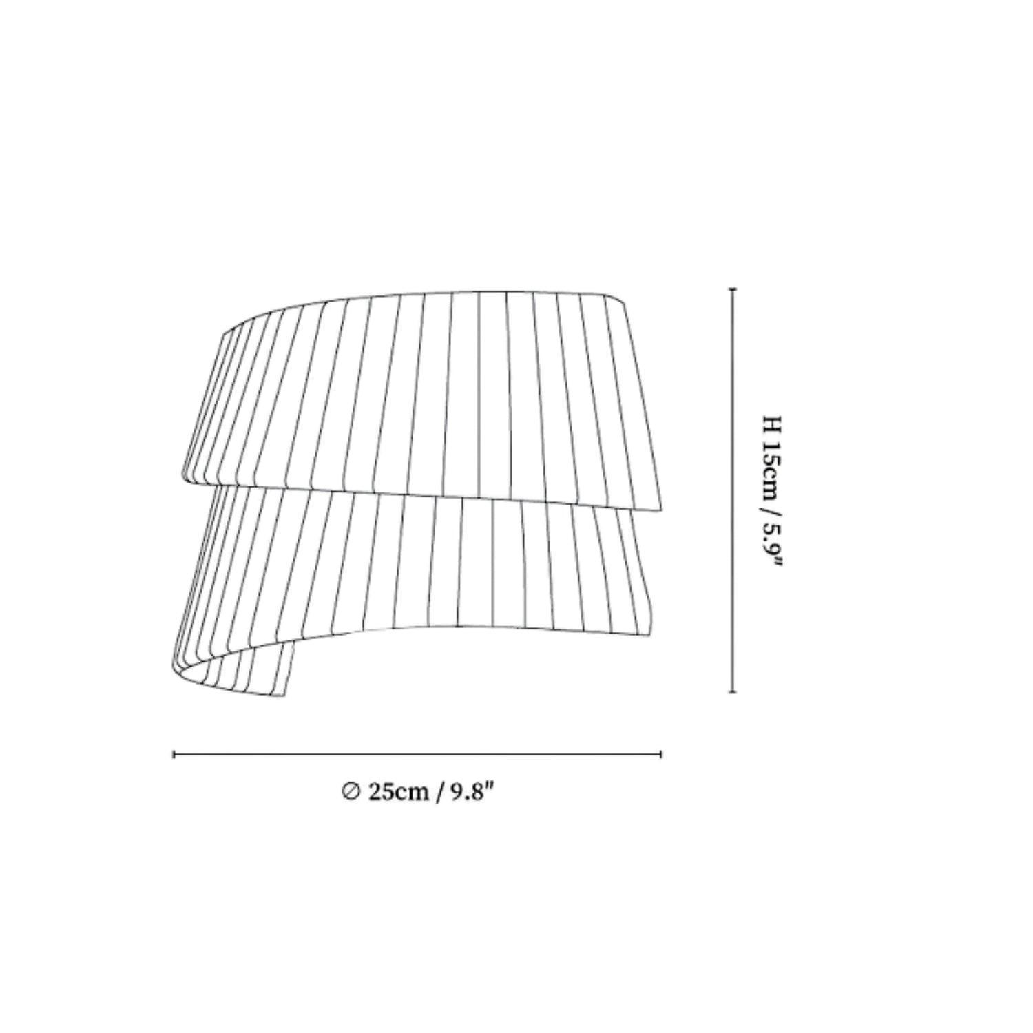 Melo Twist Japandi Wall Light