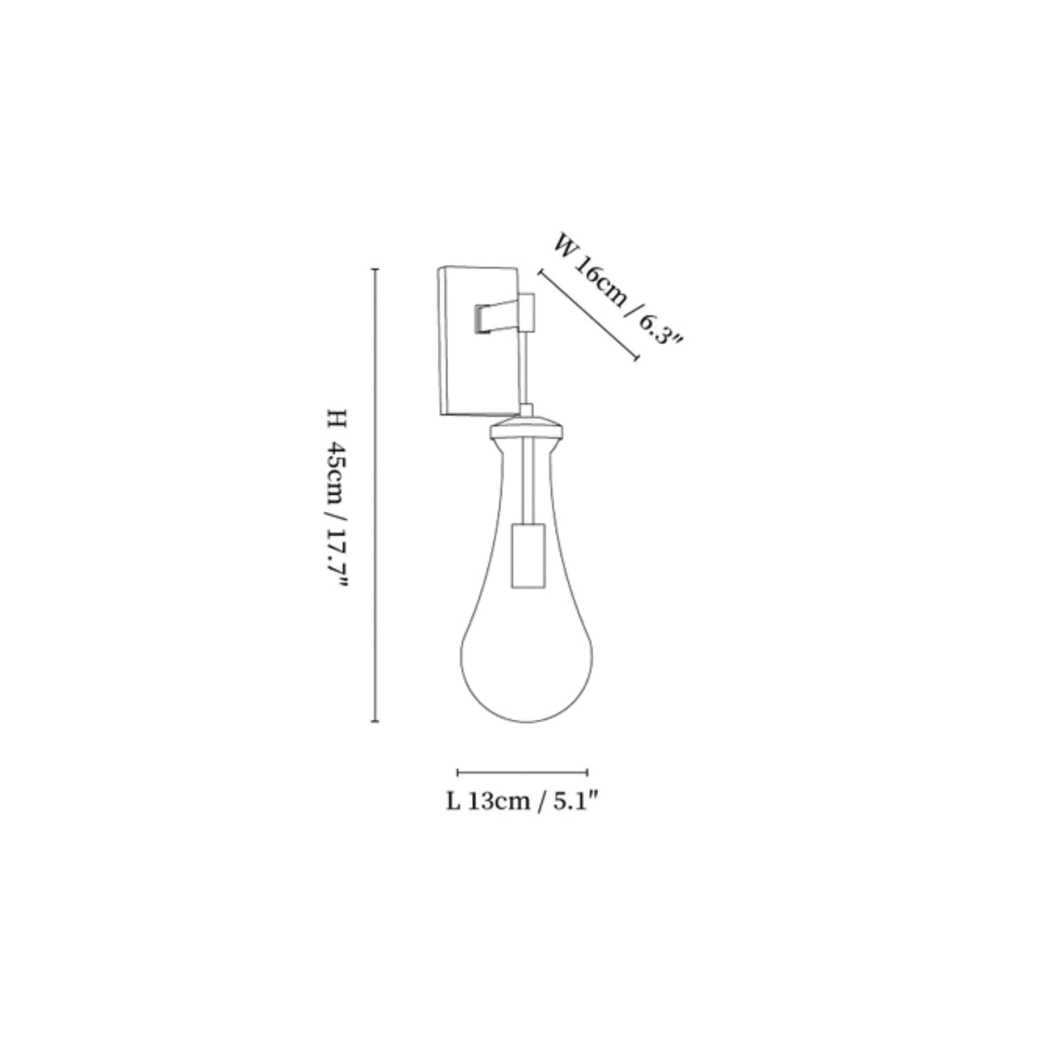 Mayla Drop Wall Light