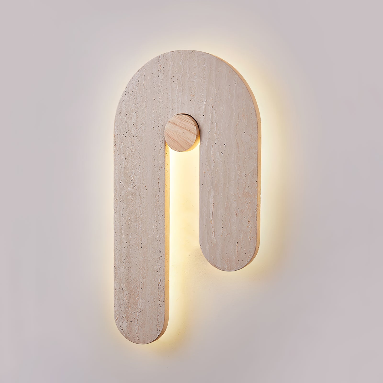 Voa U Shape Natural Stone Wall Light