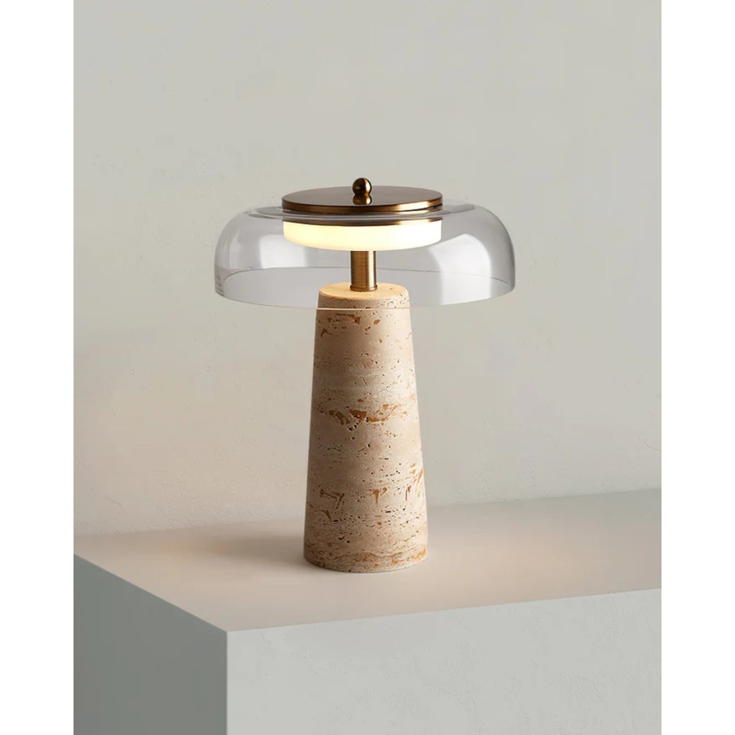 Demsa Travertine Table Lamp