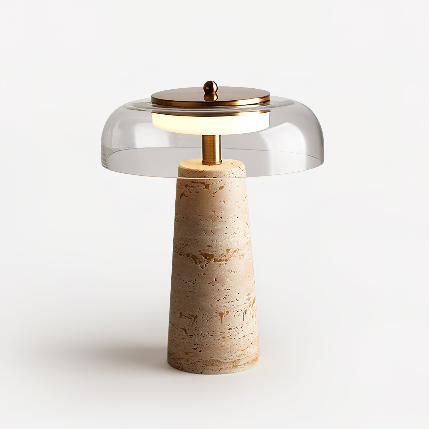Demsa Travertine Table Lamp