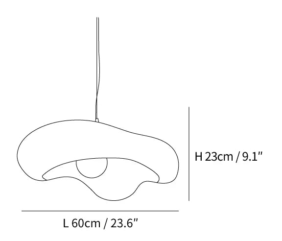 Elani Japandi Pendant Light