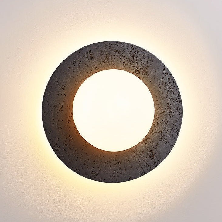 Pello Round Travertine Ceiling Light