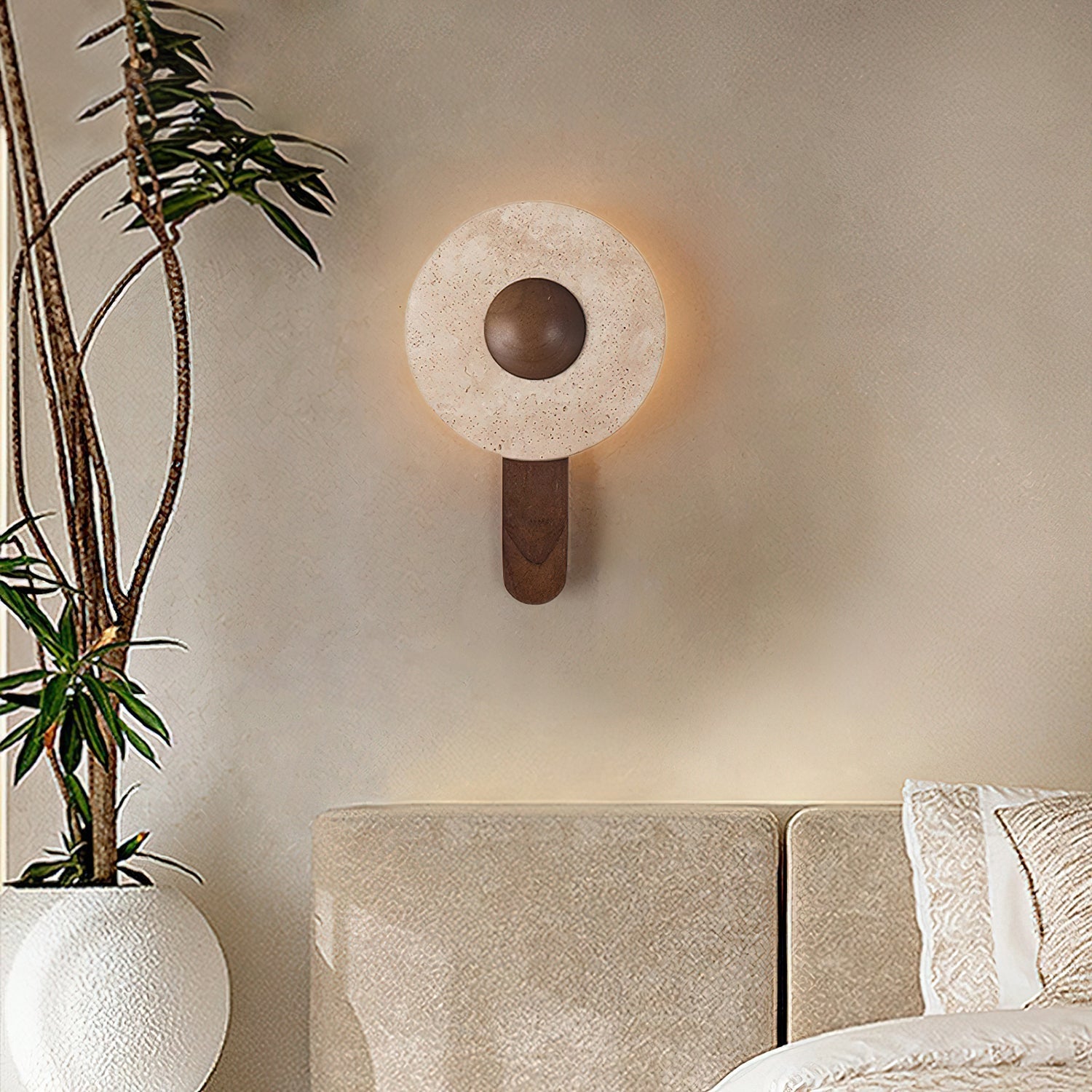 Jome Travertine Wall Light