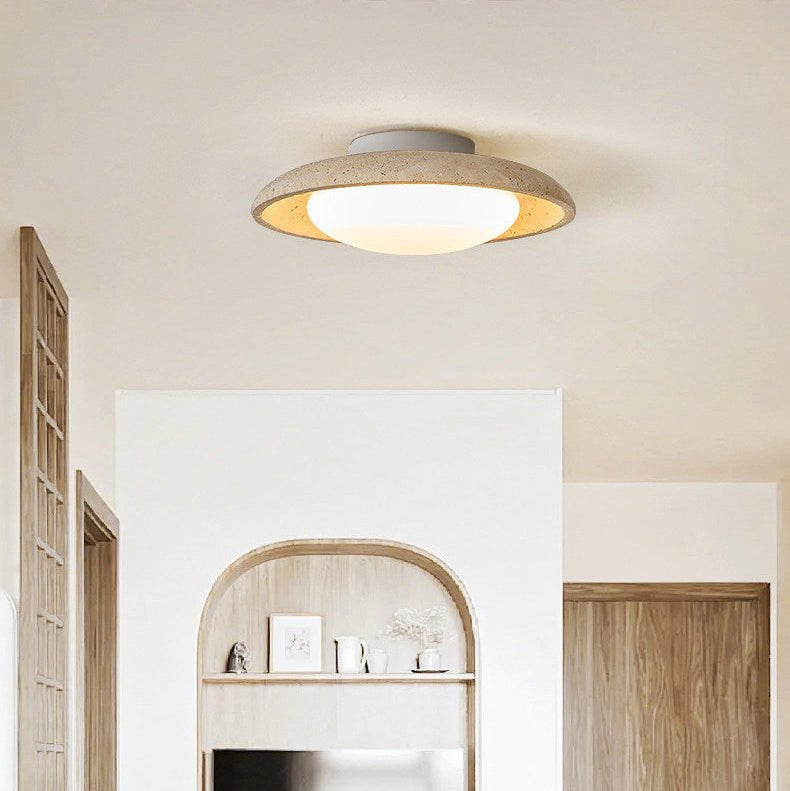 Loneya Travertine Ceiling Light