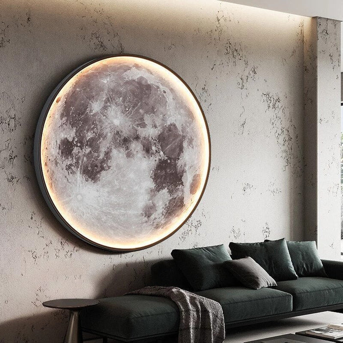 Eclipse Moon Design Wall Light