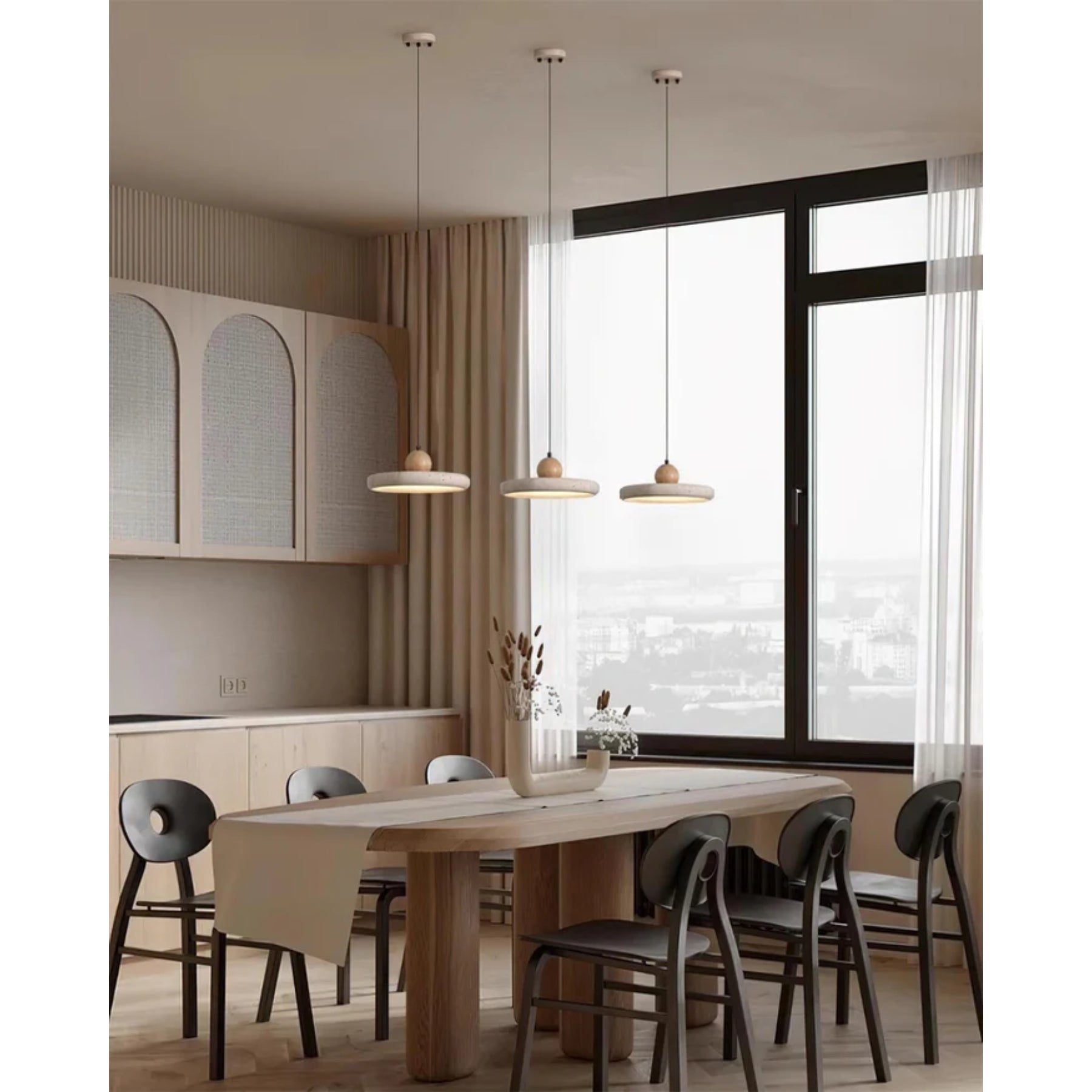 Quarvess Travertine Pendant Light