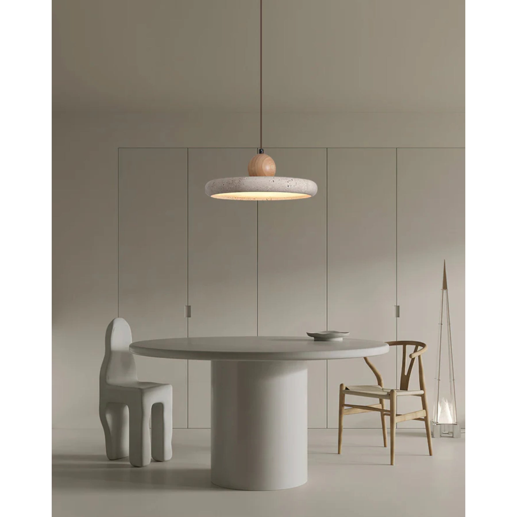 Quarvess Travertine Pendant Light