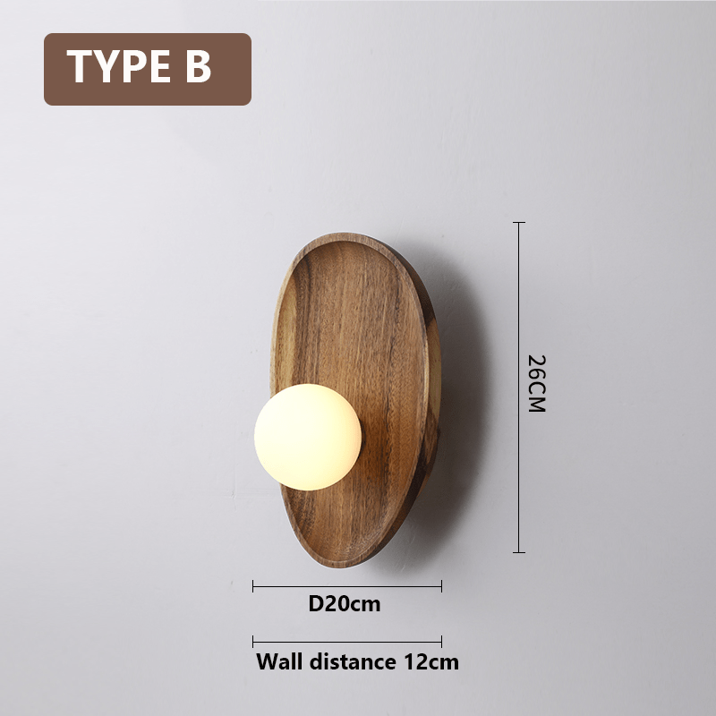 Oza Wooden Wall Light