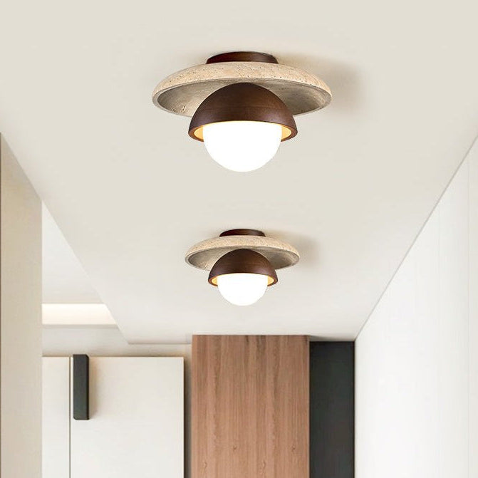Menosa Travertine Ceiling Light