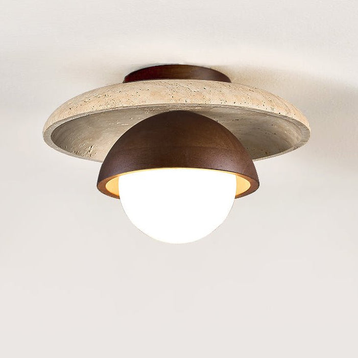 Menosa Travertine Ceiling Light