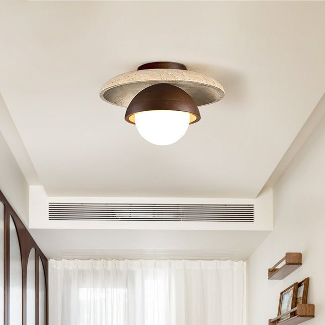Menosa Travertine Ceiling Light