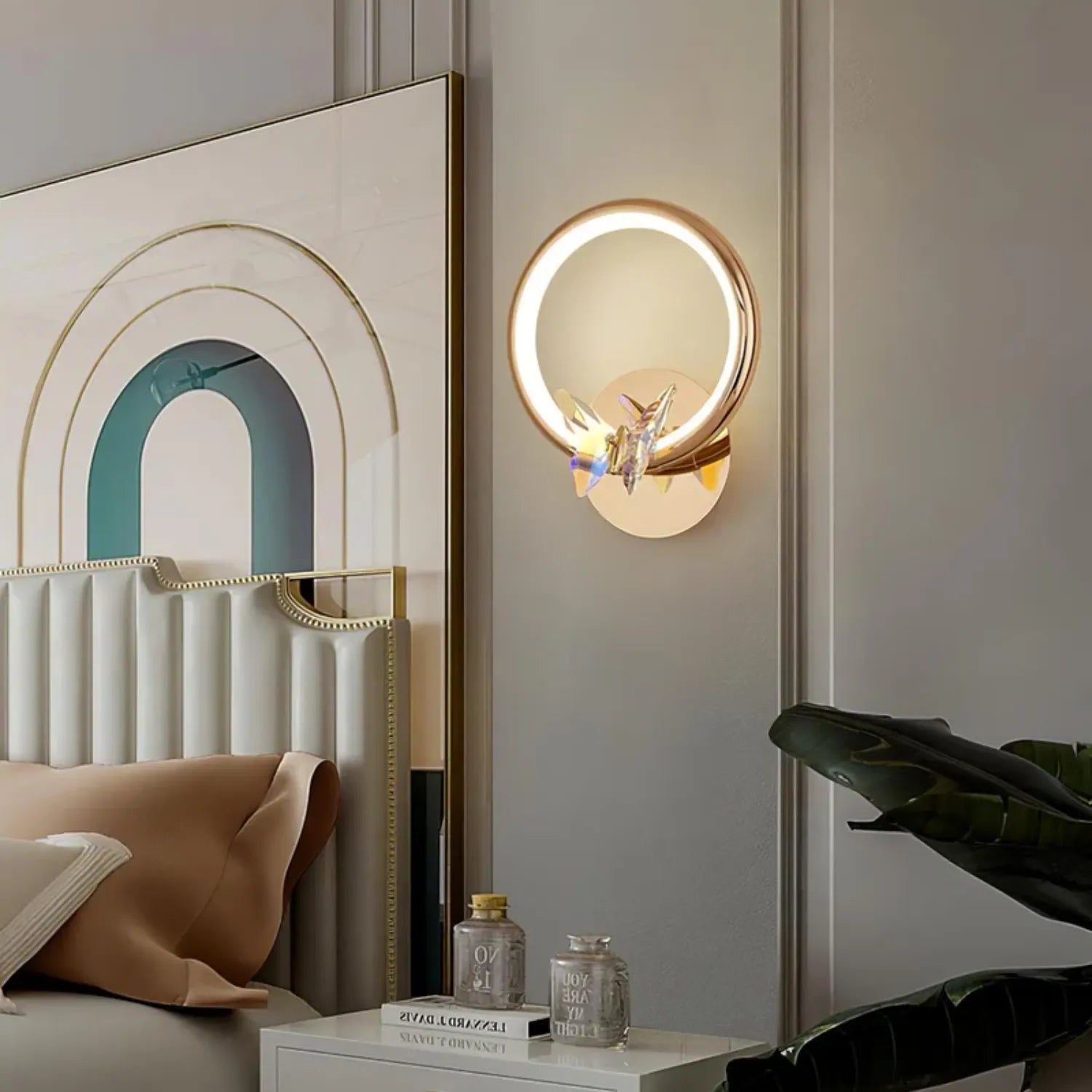 Ring Butterfly Wall Light