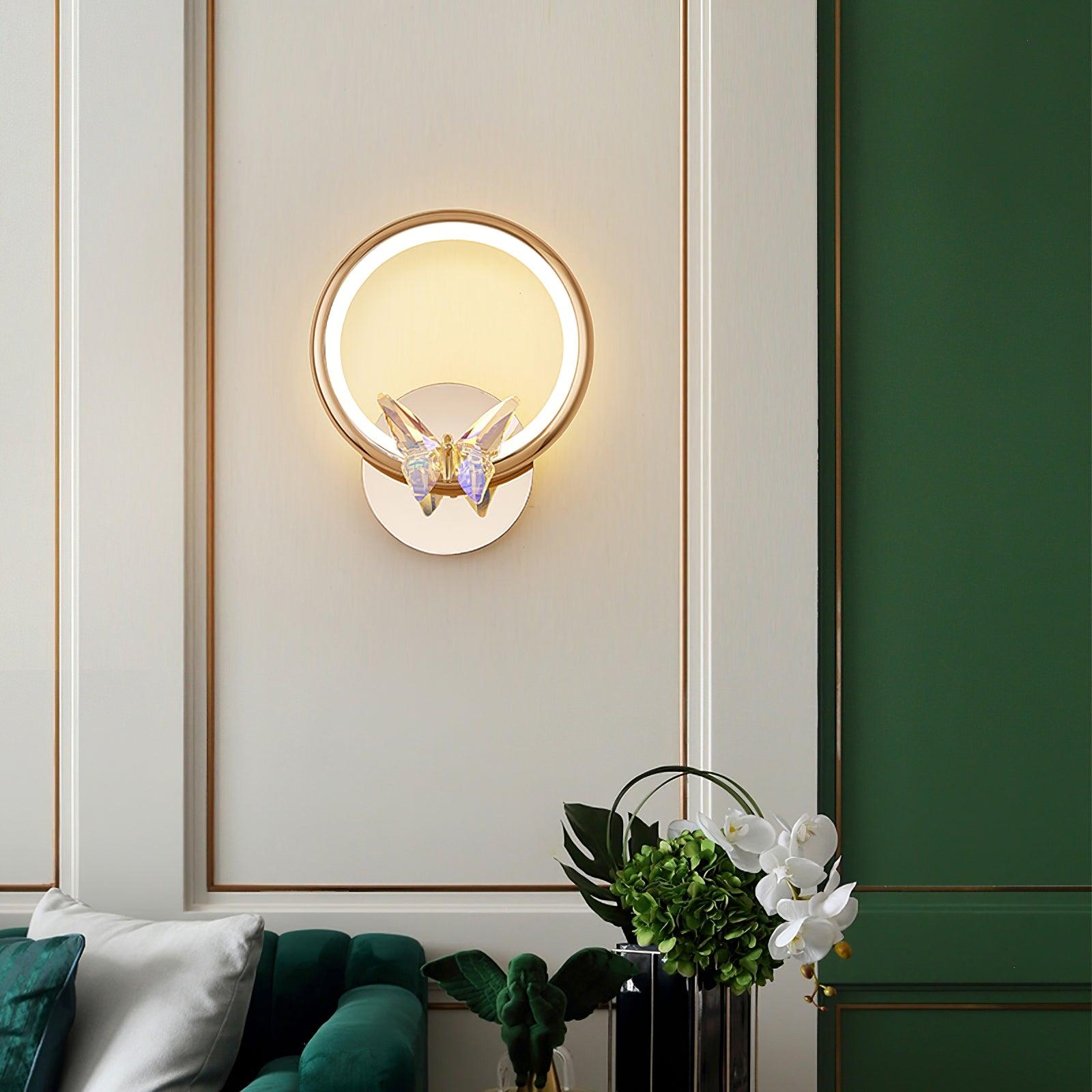 Ring Butterfly Wall Light