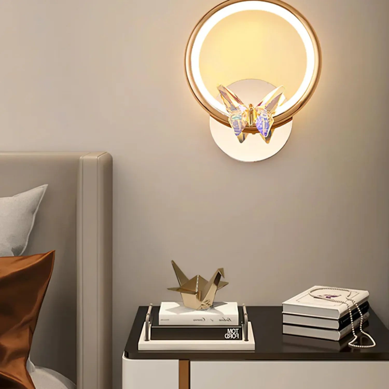 Ring Butterfly Wall Light